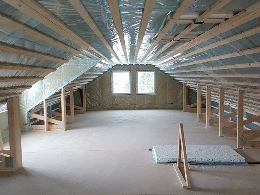 isolerad övervåning Älvsbyhus Torgrim Gällivare